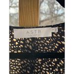 ASTR The Label Drape Front Long Sleeve Black Printed Bodysuit Size S Photo 5