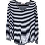Fresh Produce Striped Beach Top Nautical Casual Vacation Comfort Blouse XL Photo 0