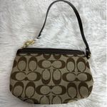 Coach Brown Signature Canvas Wristlet Photo 1
