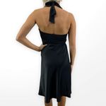 BCBGMAXAZRIA 00s  Vintage Black Halter V-Neck Knee Length Formal Cocktail Dress Photo 3