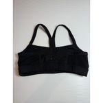 Lululemon  Striped Sports Bra Top‎ Black Gray Workout Fitness Activewear Size 6 Photo 3