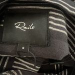 Rails  Elouise Segrada Stripe Button Down Blouse Black White Size Small NWT Photo 8