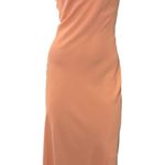 Abercrombie & Fitch  Peach Cowl Neck Maxi Dress Small Spaghetti Strap Wedding Photo 0