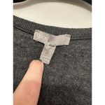 ASOS  Womens Sweater Size‎ 4 Small Charcoal Gray Knit V-Neck Lightweight Photo 4