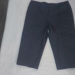 Liz Claiborne Jackie Dress Denim Crop Capri Pant Size 8P Blue Summer Classic Photo 2