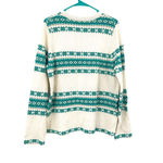 Croft & Barrow  size large‎ New with tags zip up cardigan sweater white green Photo 1