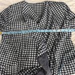 CAbi  Womens Houndstooth Blazer Jacket Open Front Shawl Collar Size Small Photo 5