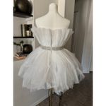 Altard State Gemma Tulle Dress With Rhinestone Waist Mini Dress Size M NWT White Size M Photo 4