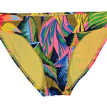 Aerie  Bikini Bottoms Tropical Floral Print Yellow Green Pink Blue Size S Photo 0