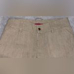 Alice + Olivia  Women’s Khaki Linen Blend Cargo Joggers Mid Rise Tapered RN 10767 Photo 2