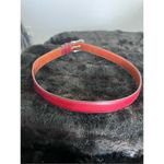 Coach Vintage  Red Belt 32  Real Glove Tanned Cowhide Leather Solid Brass Photo 2