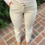 Old Navy  cream linen blend straight leg pants sz s  Photo 2