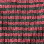 Mittoshop Maroon and Black Stripe Long Sleeve Ribbed Tunic Top Size L Large Photo 4