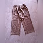 ECUPPER Cotton Wide Leg Pants Beige Women size L retro campana lightweight Tan Size L Photo 3