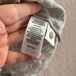 C&C California  100% Linen Tropical Print Short Sleeve Button Up Sz L Grey Photo 3