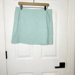 Urban Outfitters  Size Large Light Green Gingham Side Pocket Mini‎ Skirt Photo 1