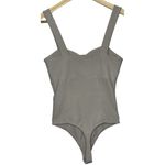 Abercrombie & Fitch  Gray Sweetheart Sleeveless Tank Thong Bodysuit Top Size S Photo 1