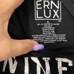 Modern Lux  Black and white Xl womens tee, wine, dogs & weekends Photo 2