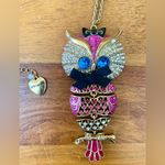 Betsey Johnson  Enchanted Woodland Forest Owl Pendant Necklace Photo 0