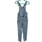 Free People Free People Shelby Denim Overalls Blue Wash Size 27 Photo 2
