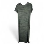 Splendid  Women's Camouflage Pocket T Shirt Maxi Dress Size S Green Short Sleeve Photo 1