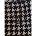 Sage  Women's Black Houndstooth Sleeveless Racerback Active Crop Tank Top Size M Photo 2