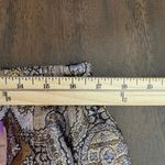 Donna Vinci Metallic Floral Embroidered Pencil Midi Skirt Front Slit size14 Gold Size 14 Photo 10