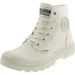 Palladium Pampa Boots Womens White Canvas High Top Lace Up Casual Shoes NIB 9 Photo 0