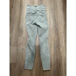 Mother Swooner Exposed Snap Jeans Green‎ Denim Size 24 | High Rise Skinny Green Photo 1