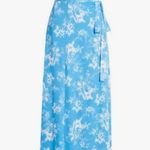 WAYF 💕💕 The Angelina Floral Wrap Gown ~ Ocean Etoile Floral Print Medium M NWOT Photo 5