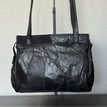 Patchwork Black Leather Shoulder Bag Photo 4