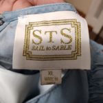 Sail To Sable  ripple ruffle chambray shirt Photo 3