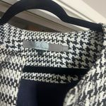 Anthropologie Eva Franco houndstooth navy rose floral open front kimono jacket Photo 7