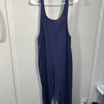 Achioowa Blue Bib Floral Summer Harem Rompers Overalls Size Small EUC Size M Photo 6