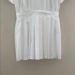 EN SAISON Noemi Romper Pleated Skirt Collared Preppy Coastal in White Size M Size M Photo 10
