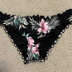 Shade & Shore  Black Ruffle Bikini Bottom Photo 0