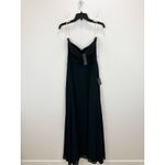 Lulus  Remember This Moment Black Rhinestone Strapless Maxi Dress Formal L NWT Photo 4