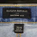 Banana Republic  Mid-Rise Girlfriend‎ Women's Size 0 Blue Cotton Denim Jeans Photo 5