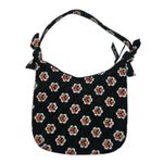 Vera Bradley Retired Olivia Pirouette Hobo Handbag - Black Floral Photo 1