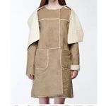 Armani Jeans Faux Shearling Jacket Coat 2 Tan Photo 1
