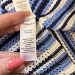 C&C California C & C California Blue White Crochet Halter Style‎ Swim Cover Up Mini Dress Beach Photo 5