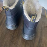 Dr. Martens Black and White Boots with Gold Laces Photo 5