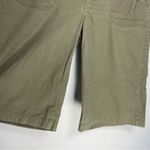 Y2K Cargo Short Knee Length Vtg 90s Capri Bermuda Baggy Streetwear Grunge Skater Green Size 16 Photo 4