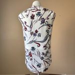 3.1 Phillip Lim | White Sleeveless Floral Spliced Blouse Sz 8 Photo 3