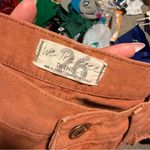 Free People  Maggie Mid-Rise Straight-Leg Jeans Rare Sienna Orange- Size 26 Photo 5