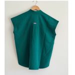 FIGS  Rafaela Oversized Scrub Top in Hunter Green, Size Small Photo 8