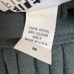 Eileen Fisher Wool Pleated Skirt Knee Length Hunter Green Quiet Luxury Medium Photo 6