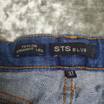 sts blue  Taylor Ripped Embroidered Straight-Leg Jeans Photo 6