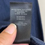 Aritzia Babaton Navy Shapelace High‎ Neck Long Cropped Top Size Small Photo 6