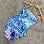 Lilly Pulitzer  Women’s Justina One Piece Swimsuit in Shade Seekers Engineered 4 Photo 4